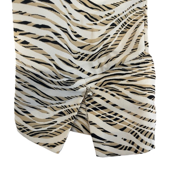 🔥4 for $75🔥 H&M Tiger Stripe dress with belt 3/4 sleeve - Picture 3 of 6